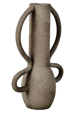 Deriva Small Textured Grey Vase
