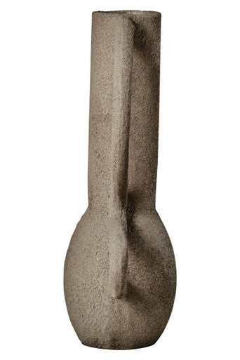 Deriva Small Textured Grey Vase