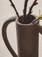 Deriva Small Textured Grey Vase