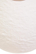 Sanai Cotton Mache Small White Round Vase