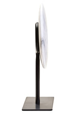 Zoro Extra Small Round Dia 15cm Grey Marble Disc Sculpture