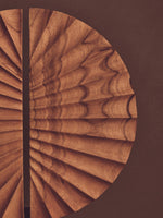 Westo Natural Wood Sculpture With Travertine Base