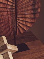 Westo Brown Wood Sculpture With Black Base