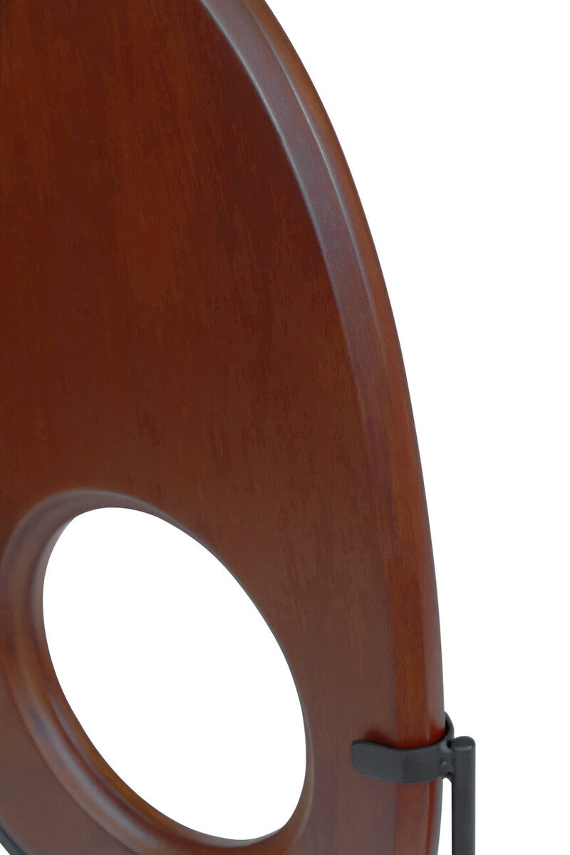 Westo Natural Wood Vertical Sculpture With Travertine Base