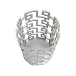 Delphi Small Candle Holder in Silver Finish