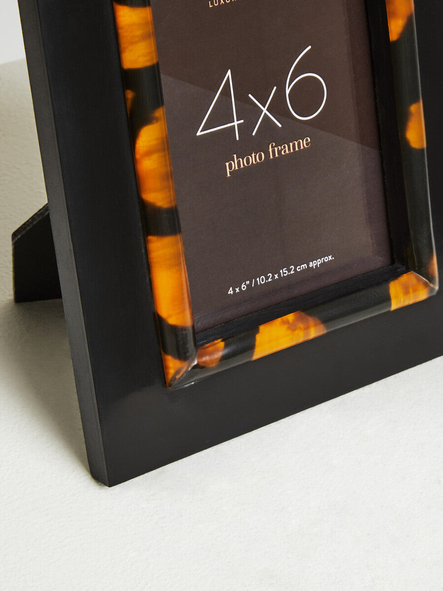 Roma 4 x 6 Inch Tortoise Shell Photo Frame