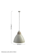 Oslo White Extra Large Pendant Light