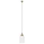 Oslo White Glass and Iron Pendant Light