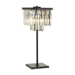 Kensington Townhouse Iron and Crystal Table Lamp