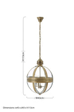 Hampstead Brass Finish Pendant Light
