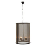 Hampstead Black Finish Large Pendant Light With Hints of Gold