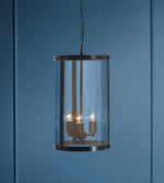 Hampstead Black Finish Small Pendant Light With Hints of Gold