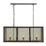 Hampstead Black Finish Wide Pendant Light With Hints of Gold