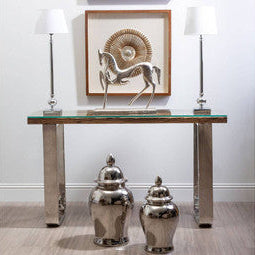 Ursula Table Lamp With Off White Silk Shade