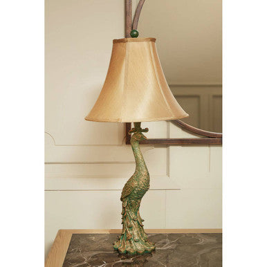 Peacock Table Lamp
