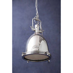 Lexington Large Chrome Plain Pendant Light