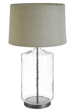 Unita Table Lamp With Grey And Black Shade