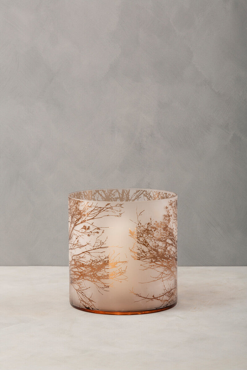 Branch Large Glass Hurricane Candle Holder