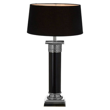 Camron Black and Silver Table Lamp