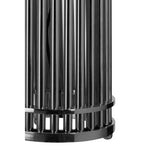 Calvin Silver Finish Cylindrical Table Lamp