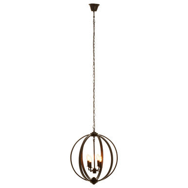 Censer Black Metallic Pendant Light