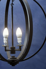 Censer Black Metallic Pendant Light