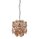 Rydello Small Amber Glass Chandelier