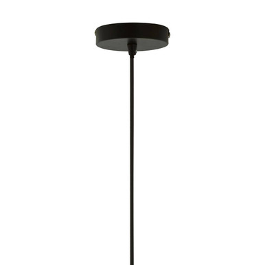 Mateo Medium Black and Copper Pendant Light