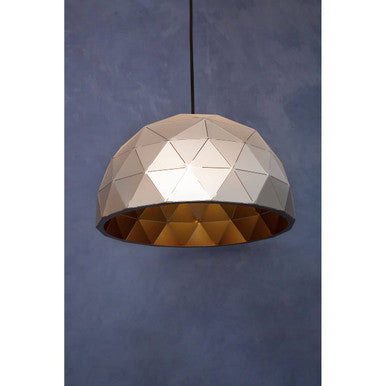 Mateo Small Silver Dome Pendant Light