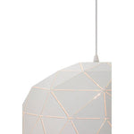 Mateo Medium White Dome Pendant Light