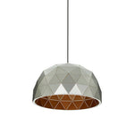 Mateo Medium Silver Dome Pendant Light