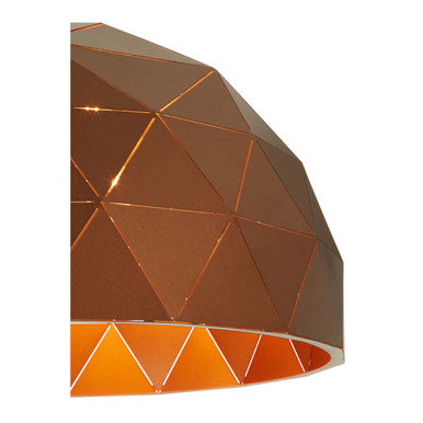 Mateo Large Coffee Dome Pendant Light