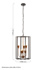 Allas 6 Bulb Pendant Light