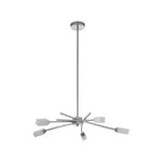 Abira 5 Frosted Glass Shade Pendant Lamp