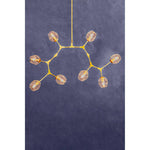 Abira Light Gold 8 Arm Pendant Lamp