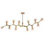 Abira 12 Arm Gold Finish Pendant Light