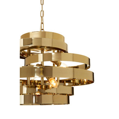 Alana 4 Bulb Gold Finish Pendant Light