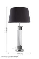 Skye Table Lamp With Tubular Acrylic Base