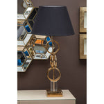 Skye Gold Finish Table Lamp with Dual Ring Base