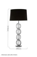 Skye Table Lamp with Multi Ring Base