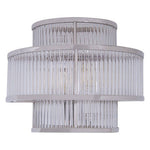 Salasco 3 Tier Nickel Finish Glass Wall Light
