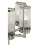 Hilton Glass and Nickel Finish 6 Arm Pendant Light