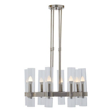 Alexis 8-Light Nickel Finish Ceiling Light