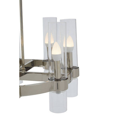 Alexis 8-Light Nickel Finish Ceiling Light