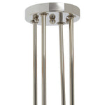 Alexis 8-Light Nickel Finish Ceiling Light