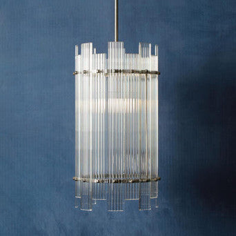 Ritz One Bulb Glass Pendant Light