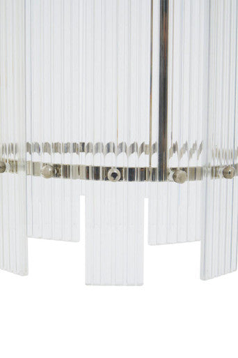 Ritz One Bulb Glass Pendant Light