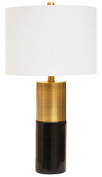 Edgar Black Marble and Gold Table Lamp