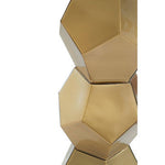 Eleri Gold Glass Table Lamp with Chrome Base