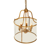 Hampstead Brass Finish 6 Bulb Pendant Light
